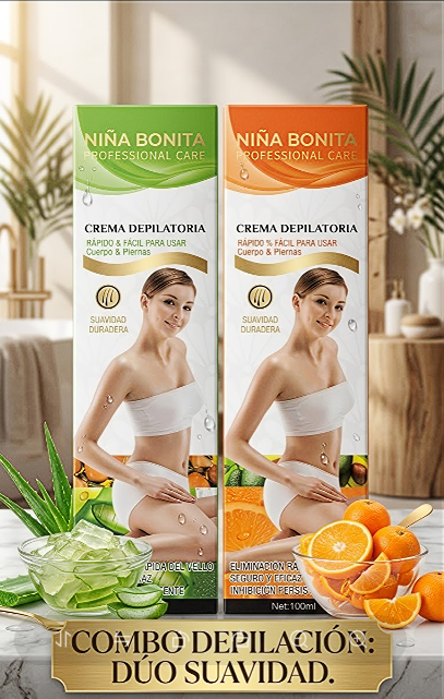 Combo Depilador Niña Bonita - ¡Dúo Suavidad Extrema! 🌿🍊